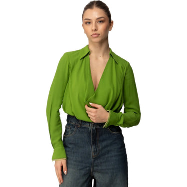 Camicie Donna Elisabetta Franchi - Camicia a body - Verde