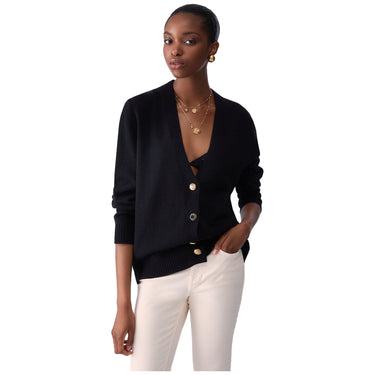 Maglie Donna Liu Jo - Ecs Maglia Aperta M/L Foderata - Nero
