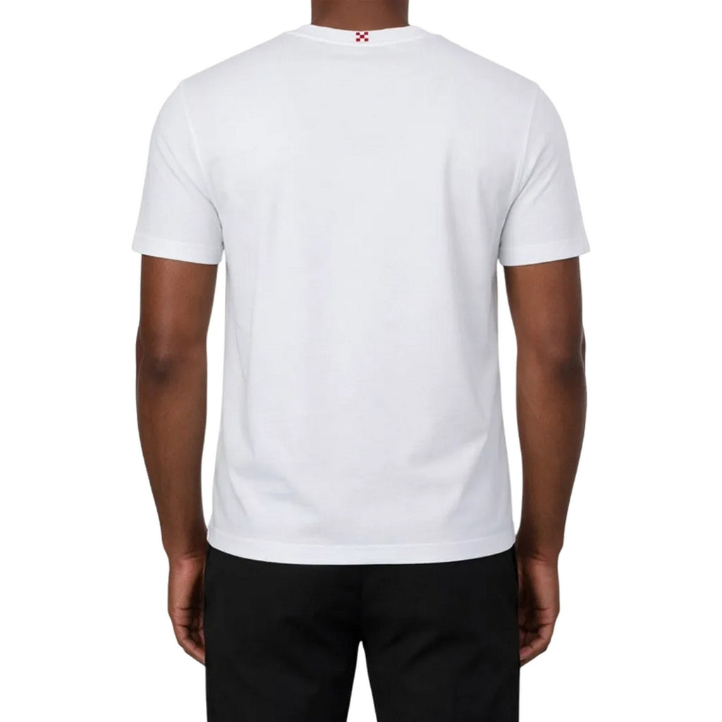 T-shirt Uomo Mc2 Saint Barth - T-Shirt With Embroidery - Bianco