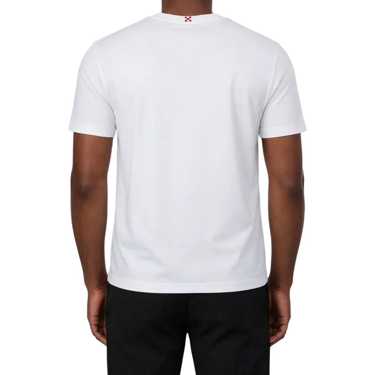 T-shirt Uomo Mc2 Saint Barth - T-Shirt With Embroidery - Bianco