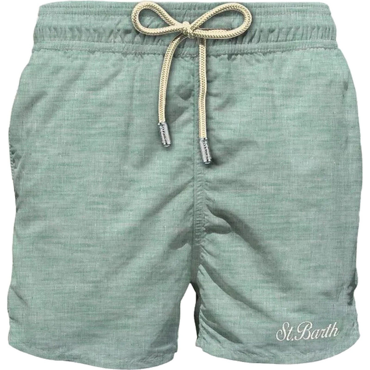 Pantaloncini e calzoncini Uomo Mc2 Saint Barth - Swim Short With Back Flap Pocket - Verde