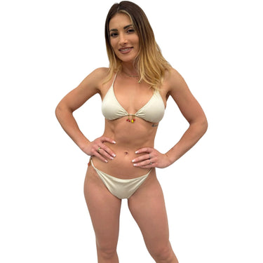 Coordinati Donna Mc2 Saint Barth - Triangle Bikini ( Leah + Zephire ) - Bianco