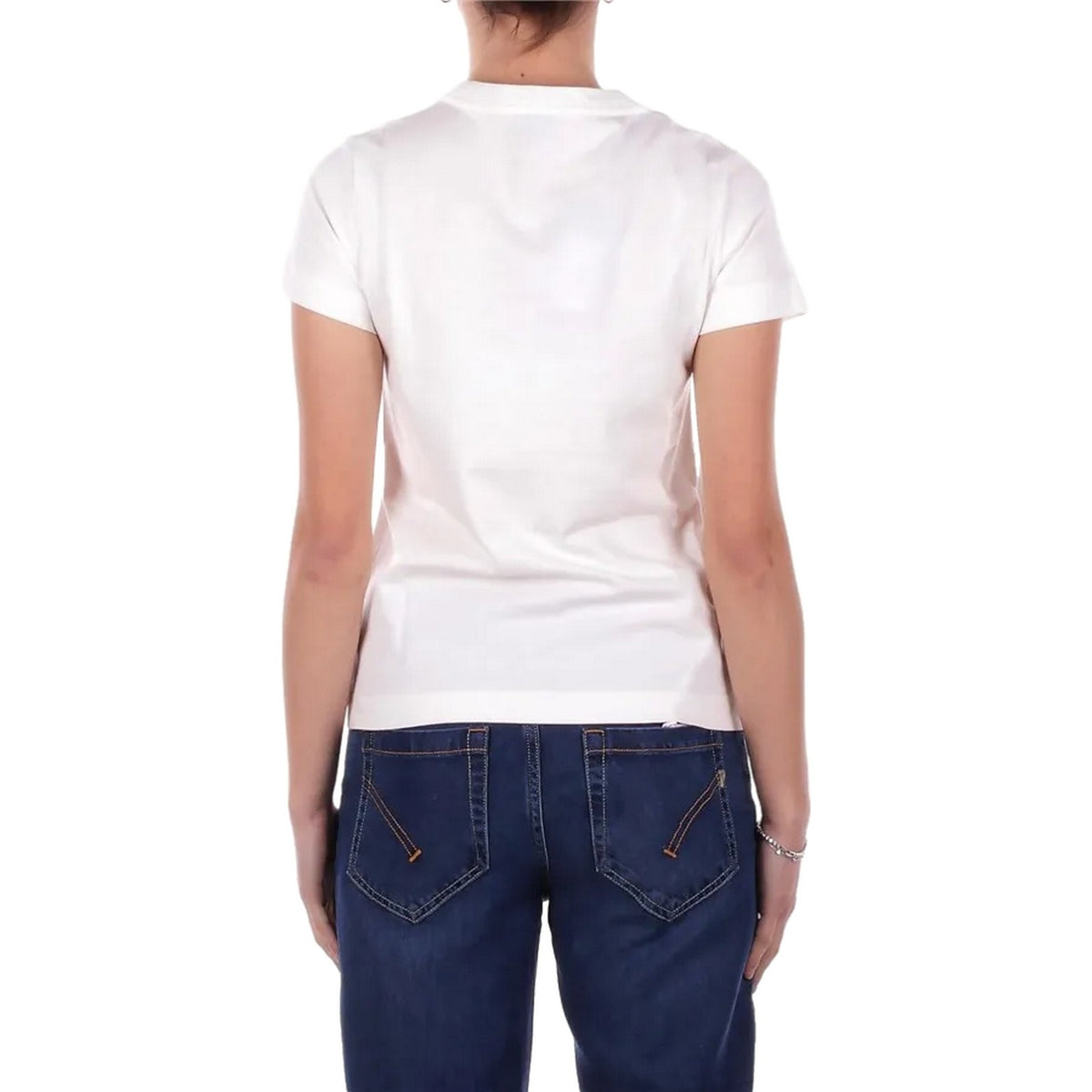 T-shirt Donna Pinko - Bussolotto T-Shirt Jersey Patc - Bianco