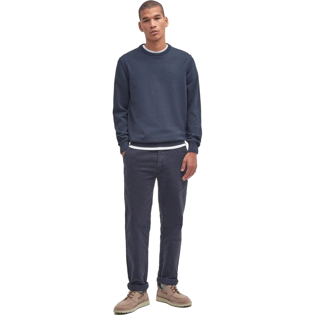 Maglioni Uomo Barbour - Pima Cotton Crew - Blu-Gianni Foti