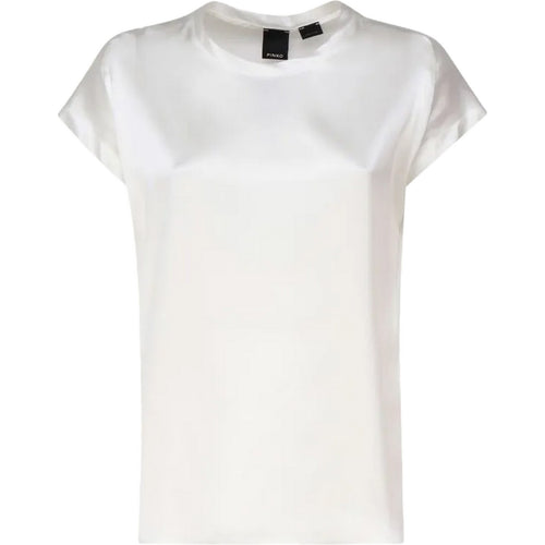 Bluse Donna Pinko - Farida Blusa Satin Stretch - Bianco