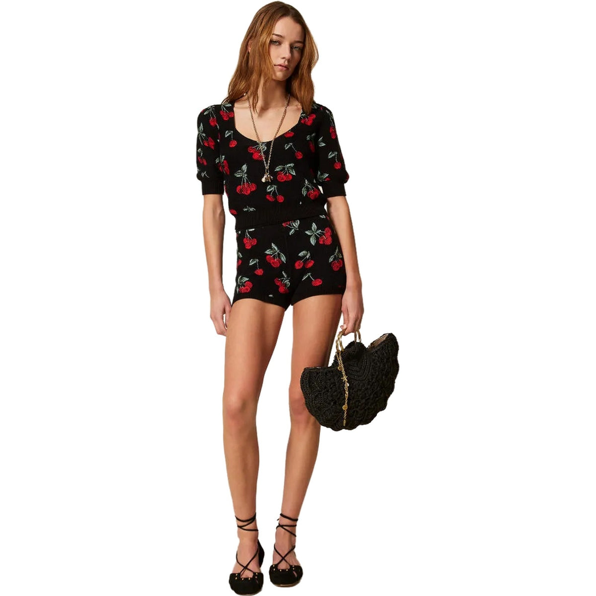 Maglie Donna Twinset - Maglia M/C Stampata - Rosso-Gianni Foti