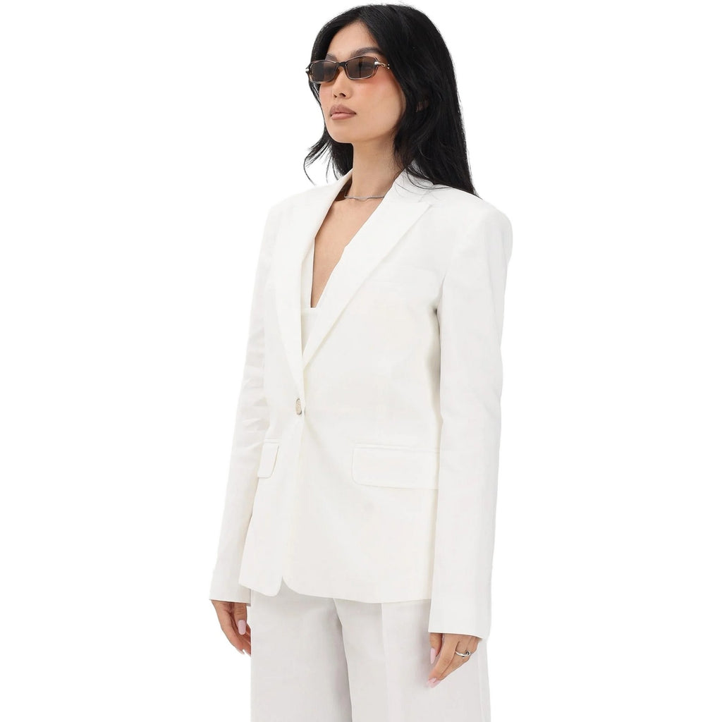 Giacche Donna Pinko - Freda Giacca Lino Stretch - Bianco