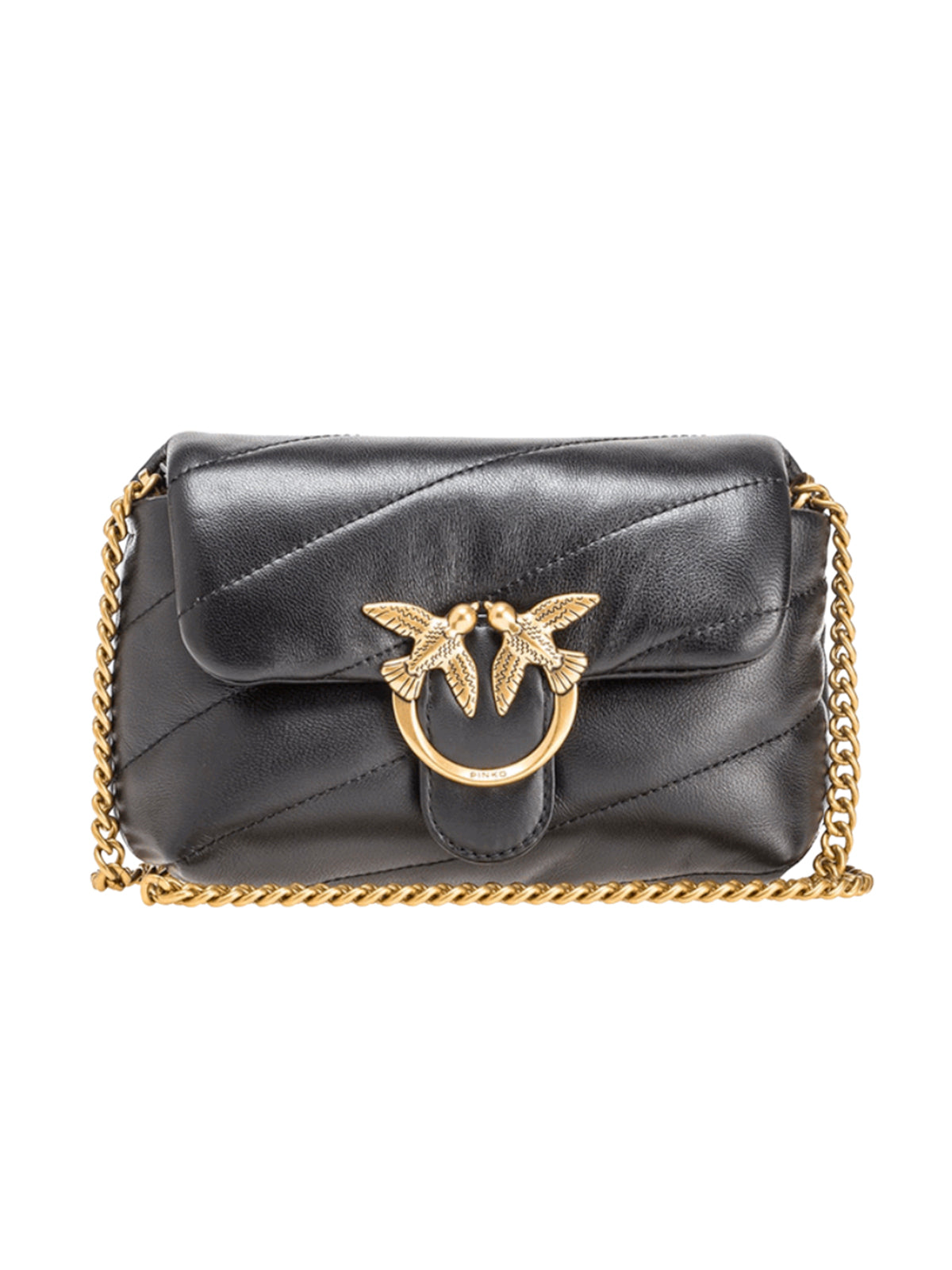Borse a spalla Donna Pinko - Love Baby Puff C Sheep Nappa - Nero