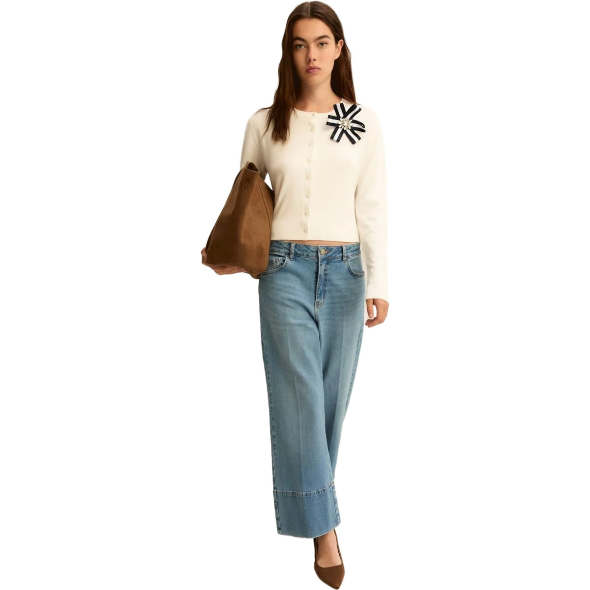Pantaloni Donna Emme - Pantalone in denim - Blu-Gianni Foti