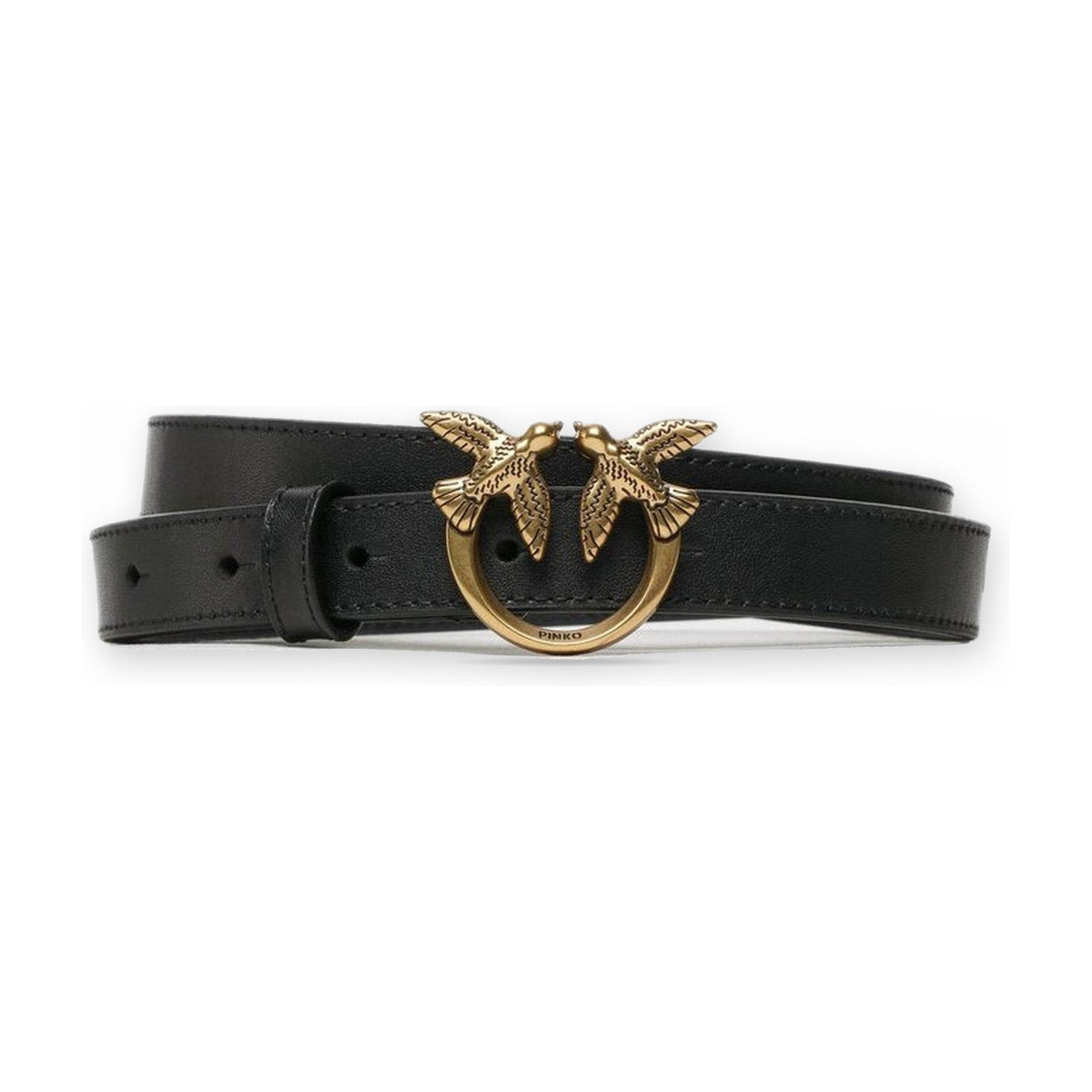 Cinture Donna Pinko - Love Berry H2 Belt Vitello Set - Nero
