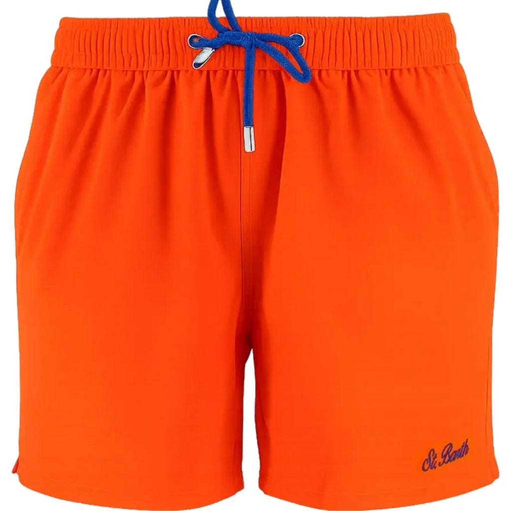 Pantaloncini e calzoncini Uomo Mc2 Saint Barth - Comfort Swimshort Made With Elastic Fabric - Arancione