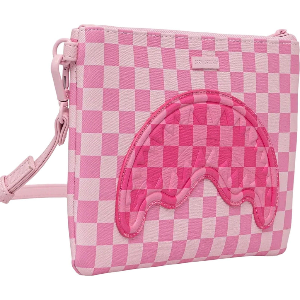 Tote da viaggio Unisex Sprayground - Pink Sip Patch Crossbody Pouchette - Rosa