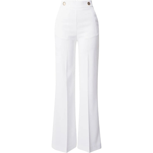 Pantaloni Donna Pinko - Sbozzare Pantalone Crepe Stret - Bianco