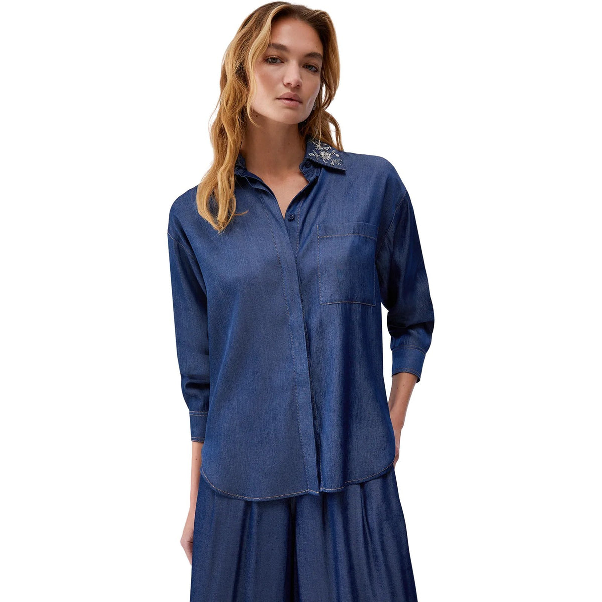 Bluse e camicie Donna Liu Jo - Camicia - Blu-Gianni Foti