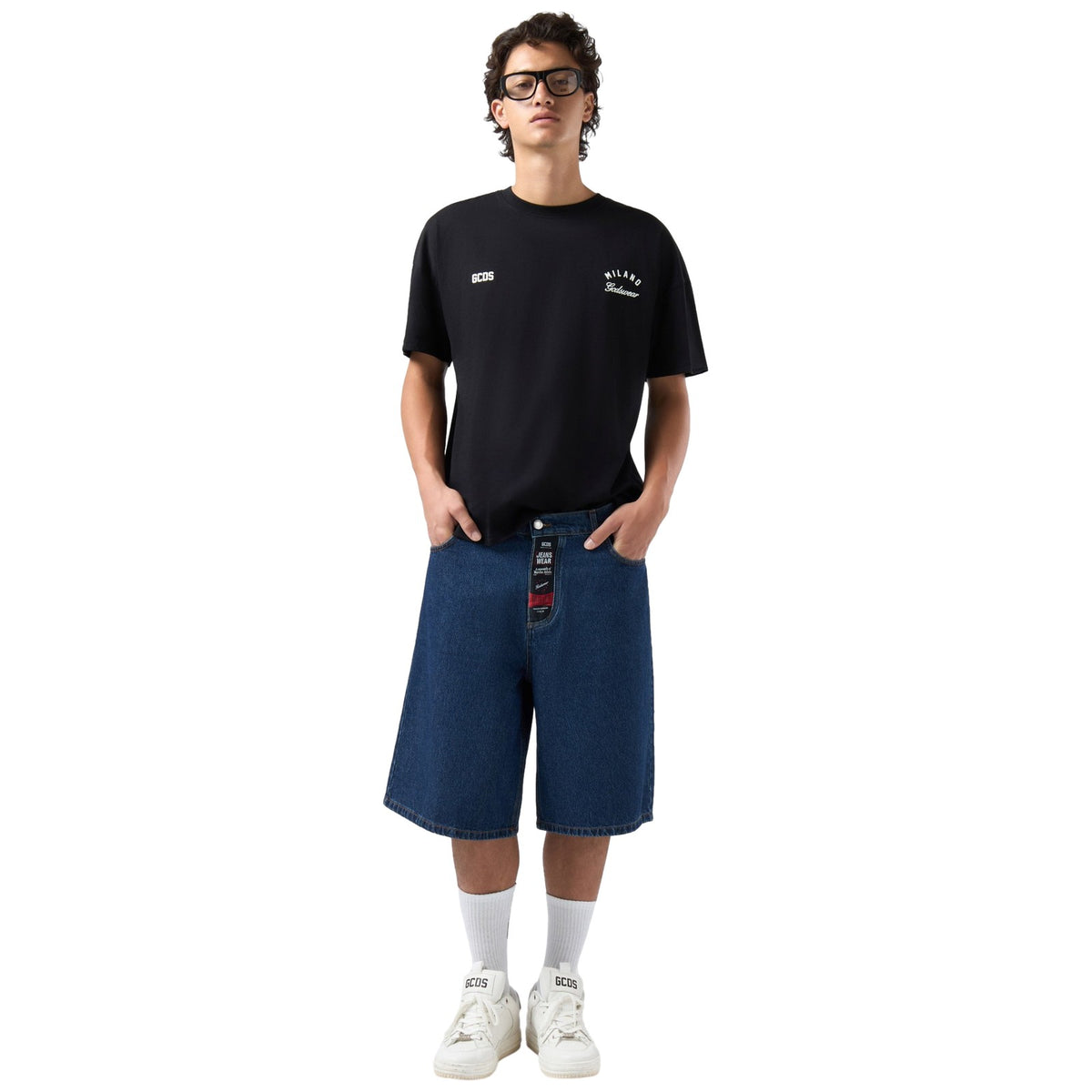 T-shirt Uomo Gcds - Band Logo Back T-Shirt - Nero
