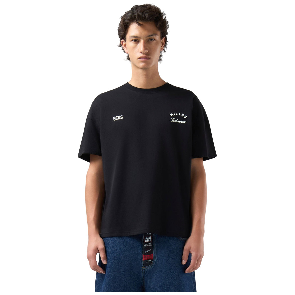 T-shirt Uomo Gcds - Band Logo Back T-Shirt - Nero
