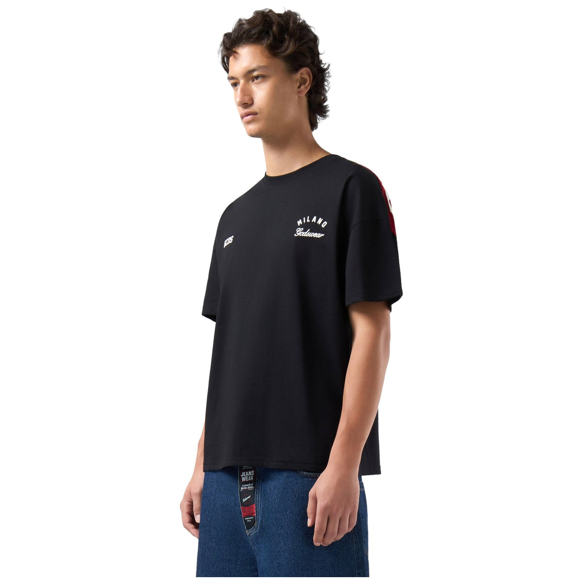 T-shirt Uomo Gcds - Band Logo Back T-Shirt - Nero