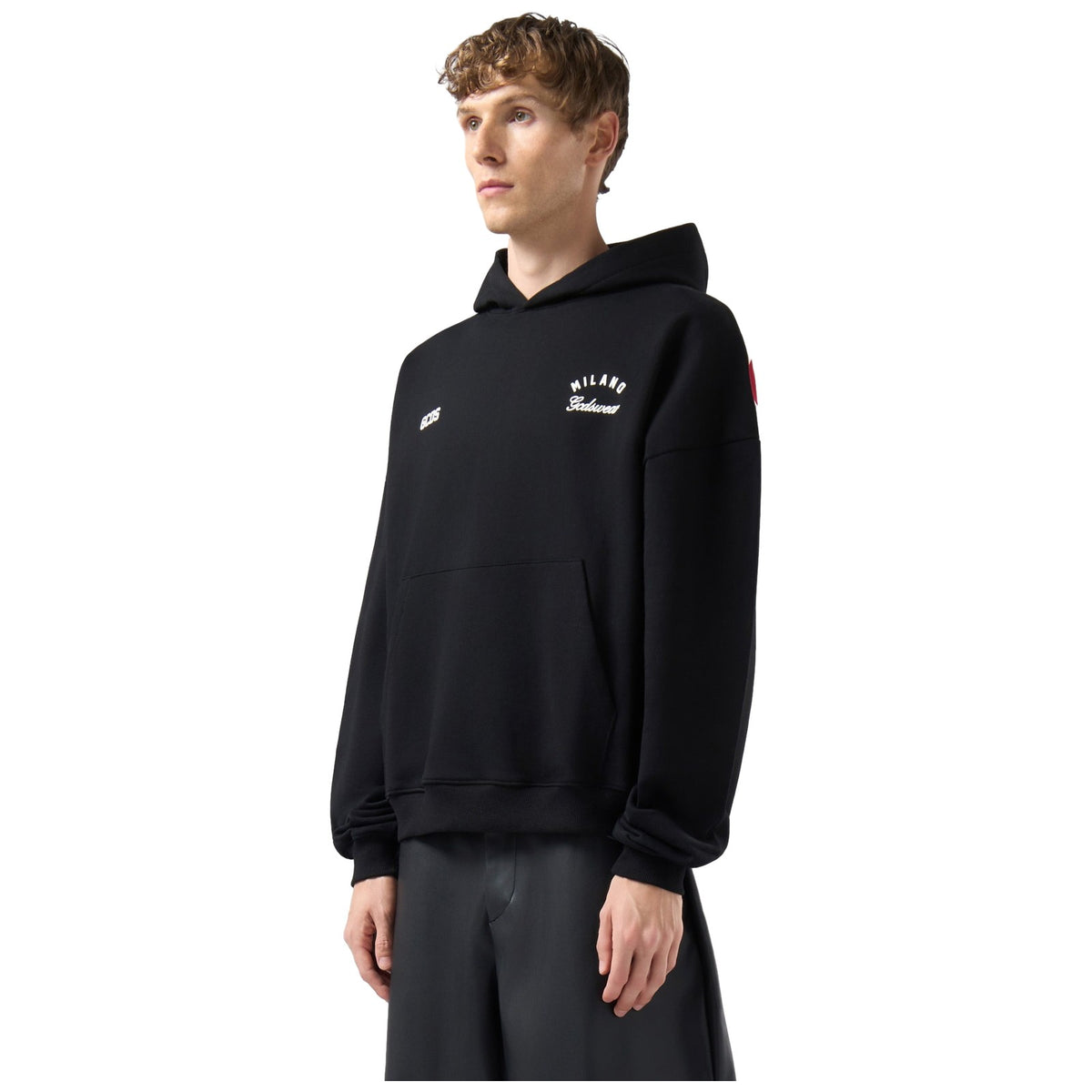 Felpe con cappuccio Uomo Gcds - Band Logo Back Hoodie - Nero