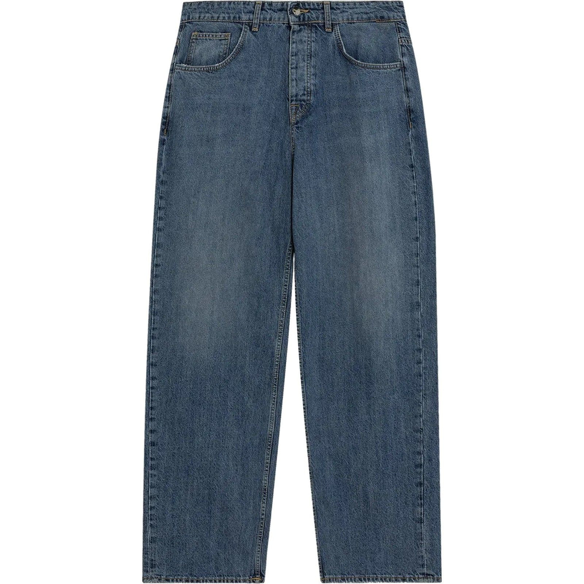Pantaloni Unisex Barrow - Denim Pants Unisex - Blu-Gianni Foti