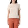 T-shirt Donna Twinset - T-Shirt In Jersey Con Ricamo - Beige