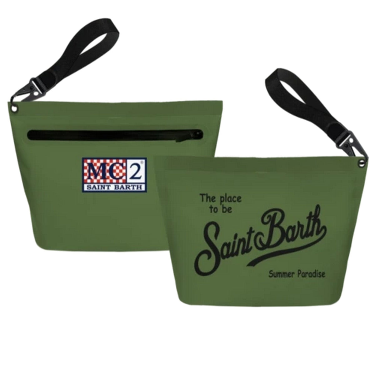 Beauty Case Unisex Mc2 Saint Barth - Pochette - Verde