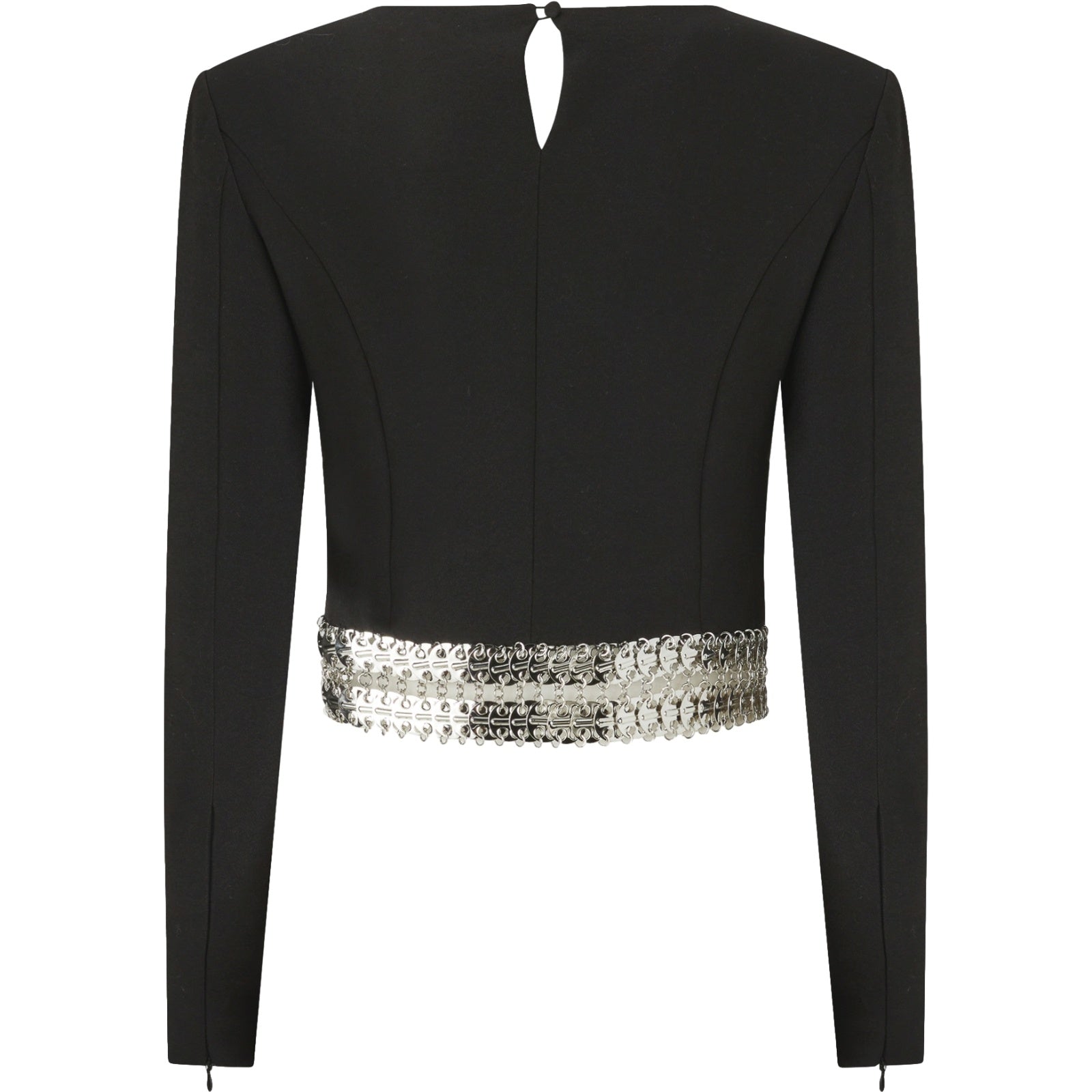 Canotte e top Donna Pinko - Yanira Top Crepe Con Ricamo - Nero