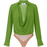 Camicie Donna Elisabetta Franchi - Camicia a body - Verde