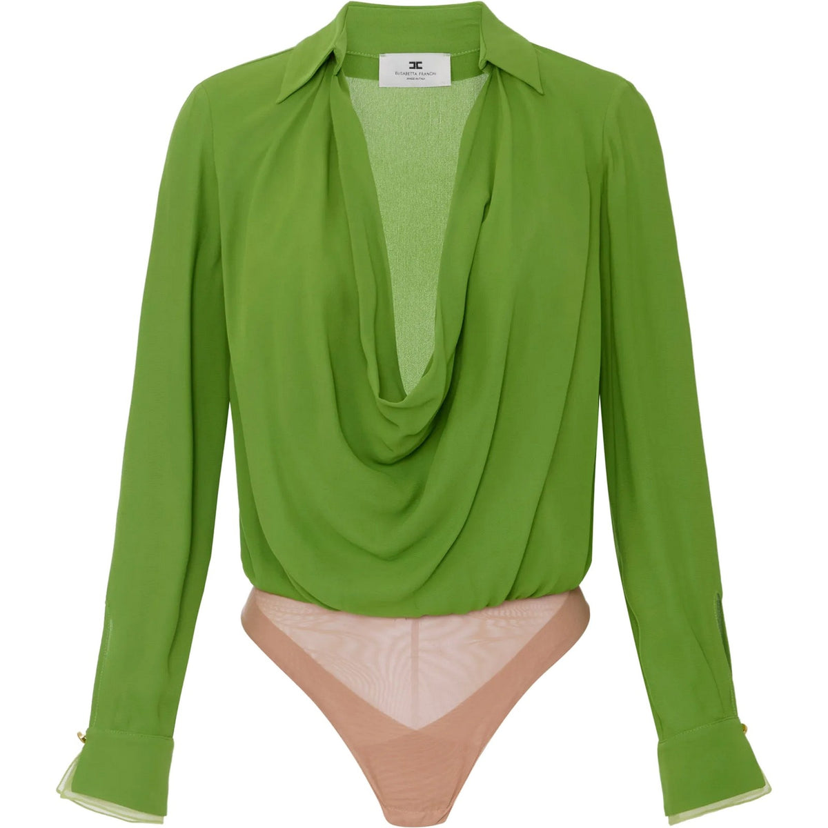 Camicie Donna Elisabetta Franchi - Camicia a body - Verde