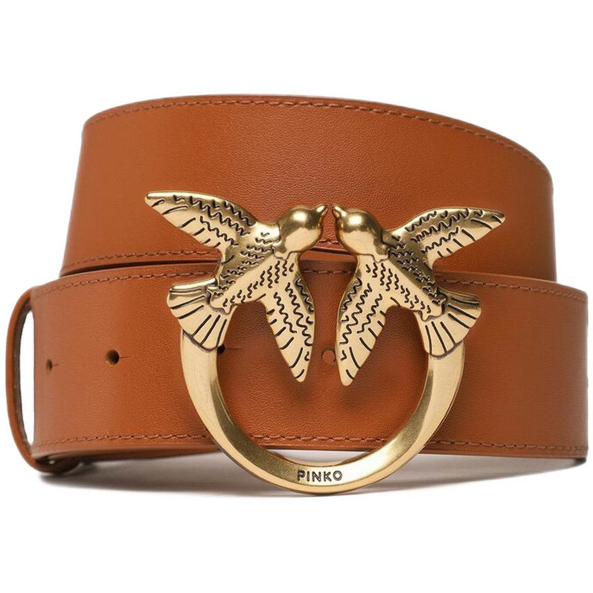 Cinture Donna Pinko - Love Berry H4 Belt Vitello Set - Marrone
