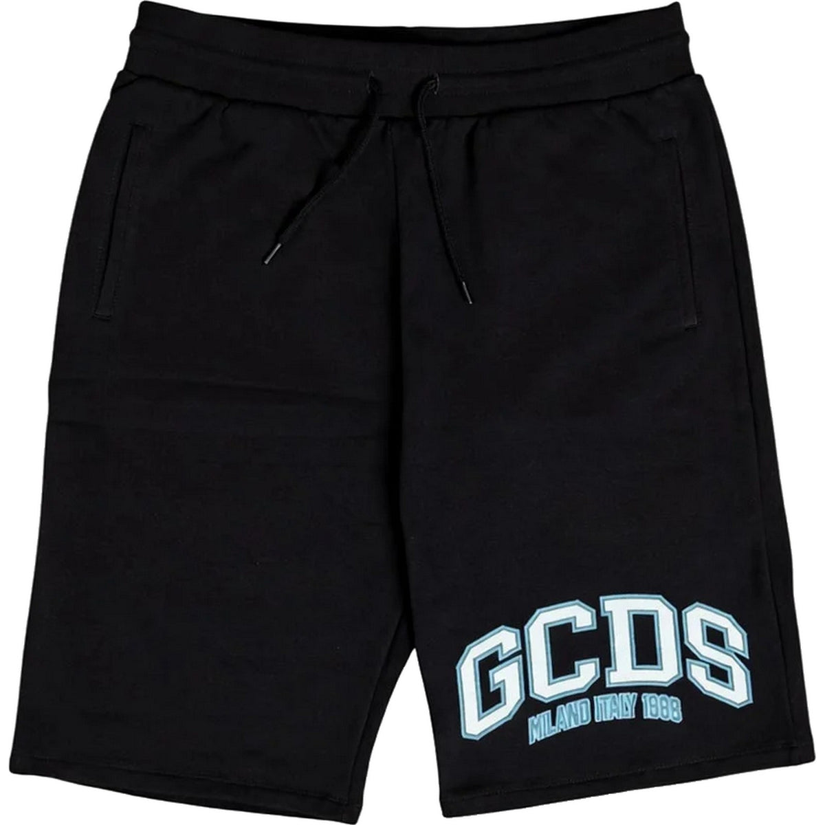 Pantaloncini Uomo Gcds - Logo Lounge Sweatshorts - Nero-Gianni Foti