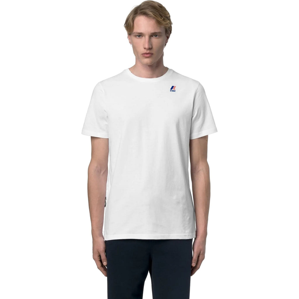 T-shirt Uomo K-Way - Leonide - Bianco-Gianni Foti