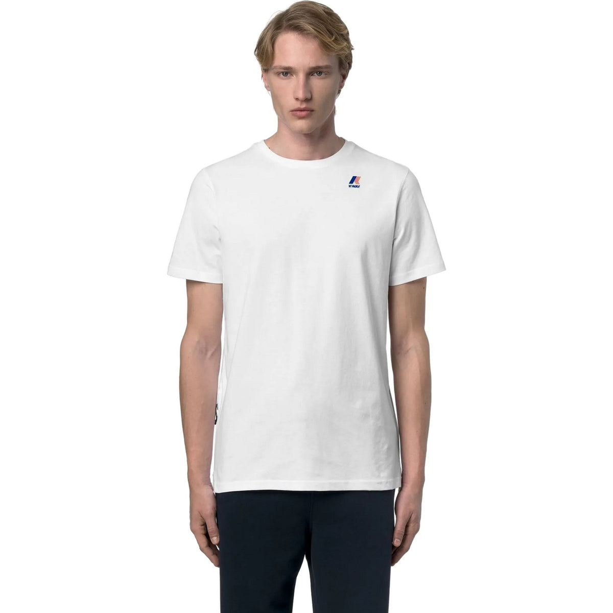 T-shirt Uomo K-Way - Leonide - Bianco-Gianni Foti