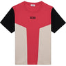 T-shirt Uomo Gcds - Color Block Ss T-Shirt - Rosso-Gianni Foti