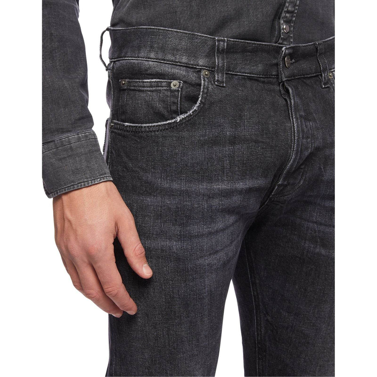 Pantaloni Uomo Dondup - Pantalone Icon - Nero-Gianni Foti
