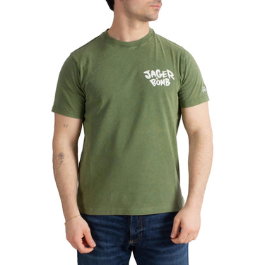 T-shirt Uomo Mc2 Saint Barth - Printed Tshirt Fade Dyed - Verde