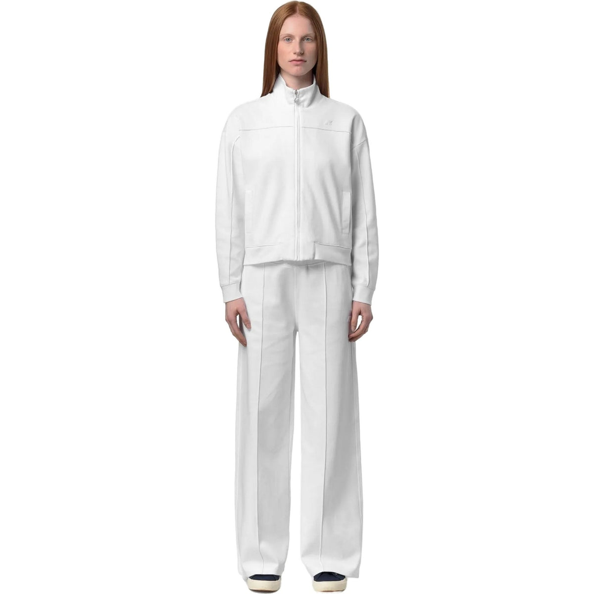 Pantaloni Donna K-Way - Loyre Interlock - Bianco-Gianni Foti