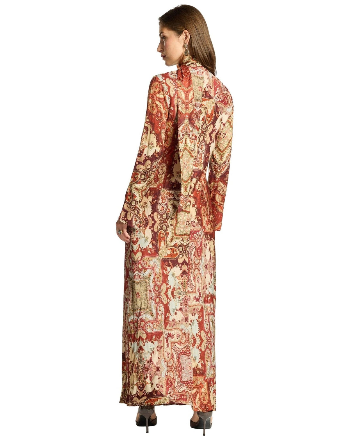 Vestiti casual Donna Elena Mirò - Abito 7048P0 - Rosso/Beige