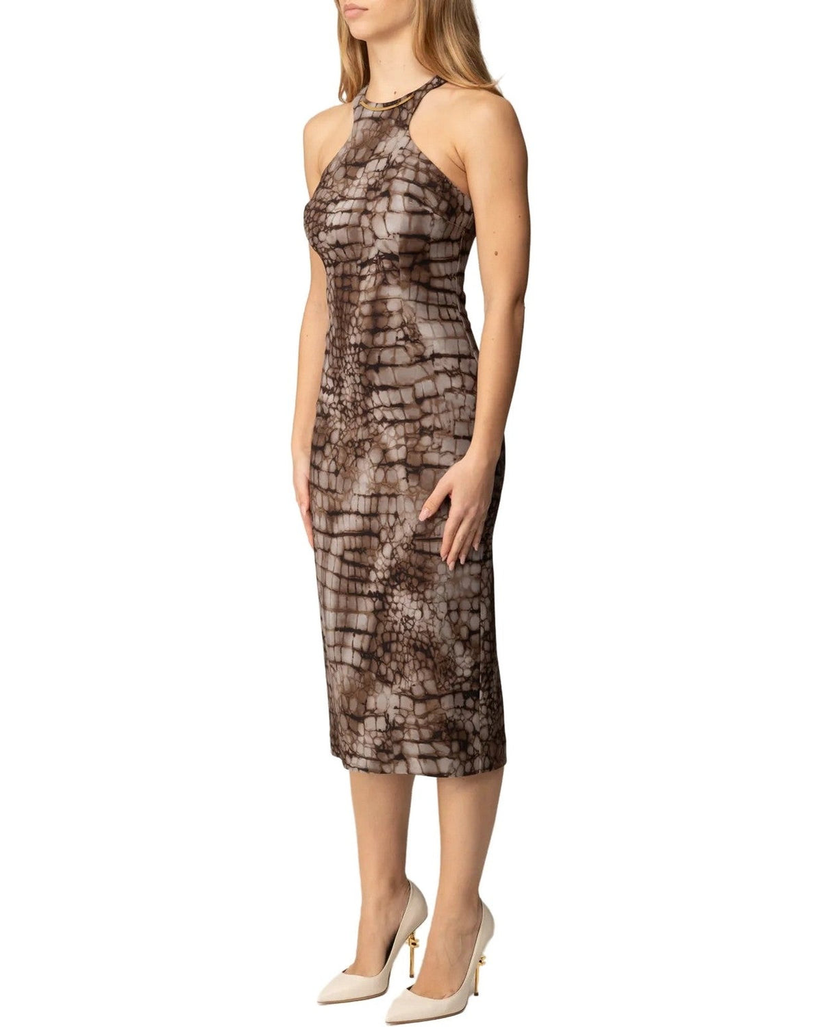 Vestiti da sera e cerimonia Donna Elisabetta Franchi - Abito AB89161E2 - Marrone
