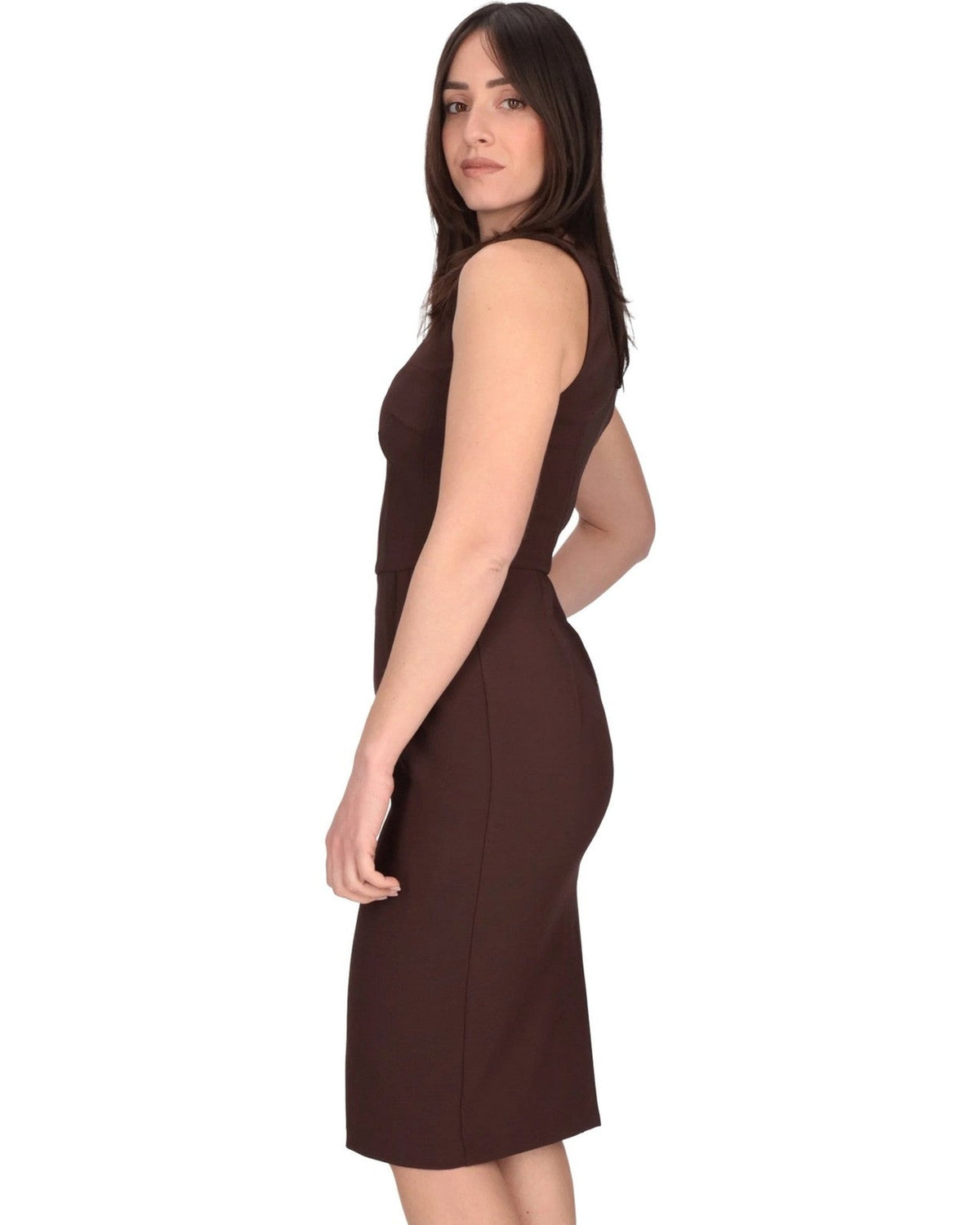 Vestiti da sera e cerimonia Donna Elisabetta Franchi - Abito AB94162E2 - Marrone