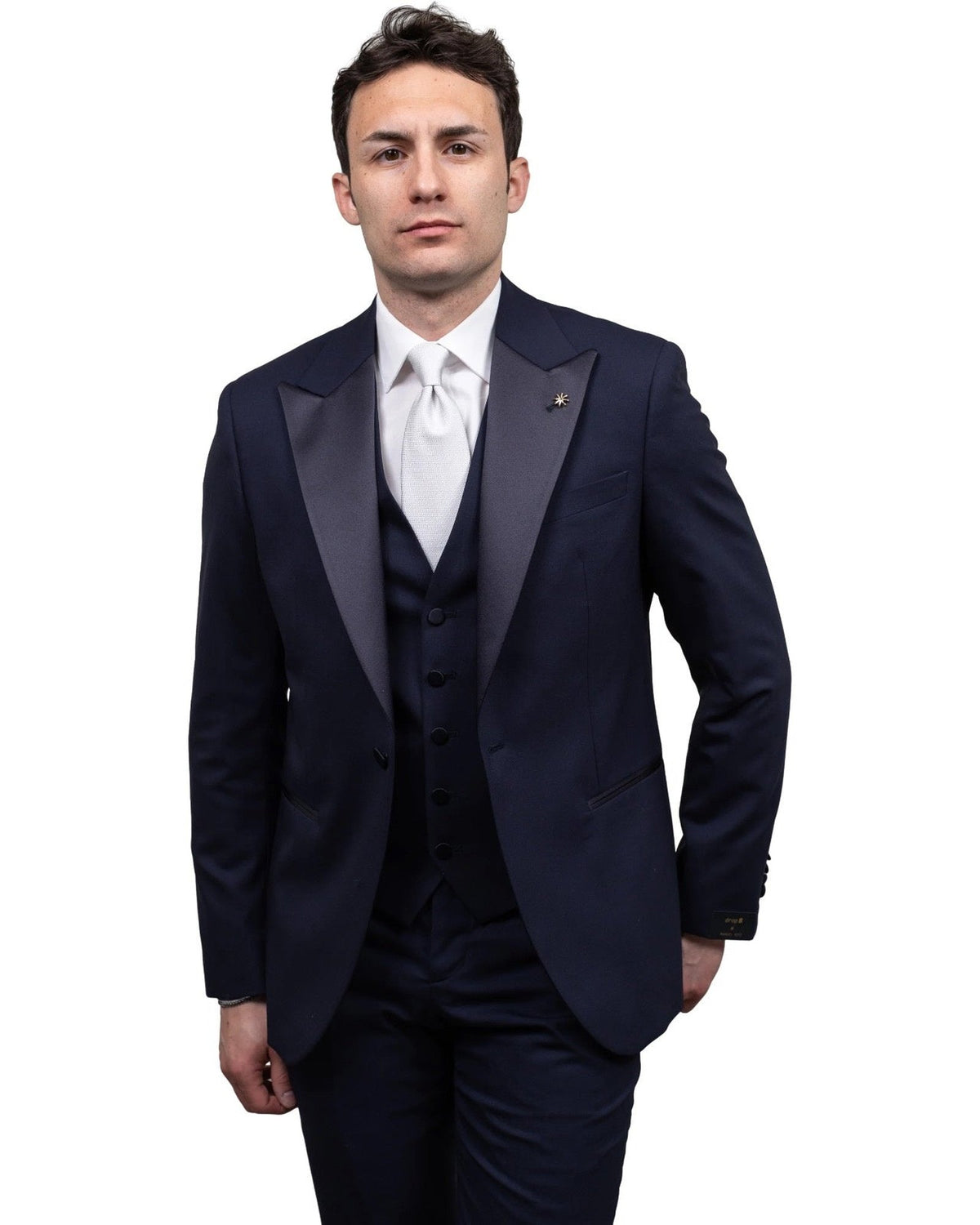 Abiti Uomo Manuel Ritz - Abito Con Gilet - Blu