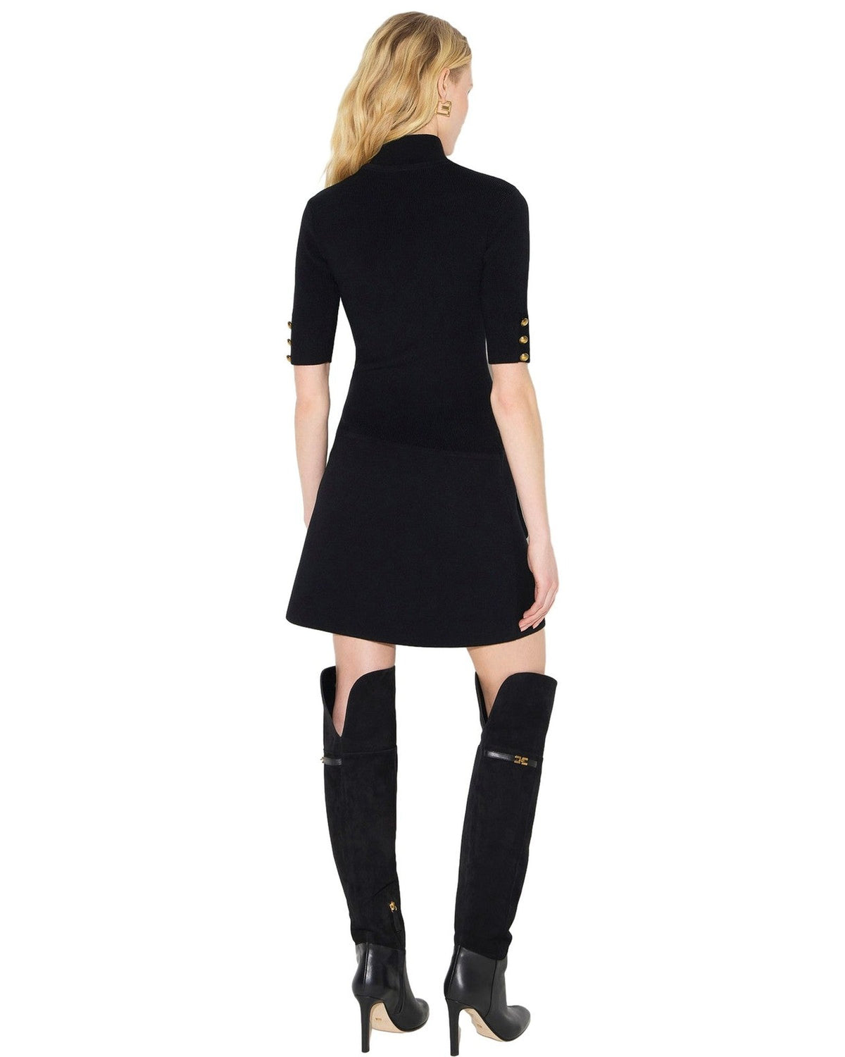 Vestiti casual Donna Elisabetta Franchi - Abito di maglia AM04S66E2 - Nero