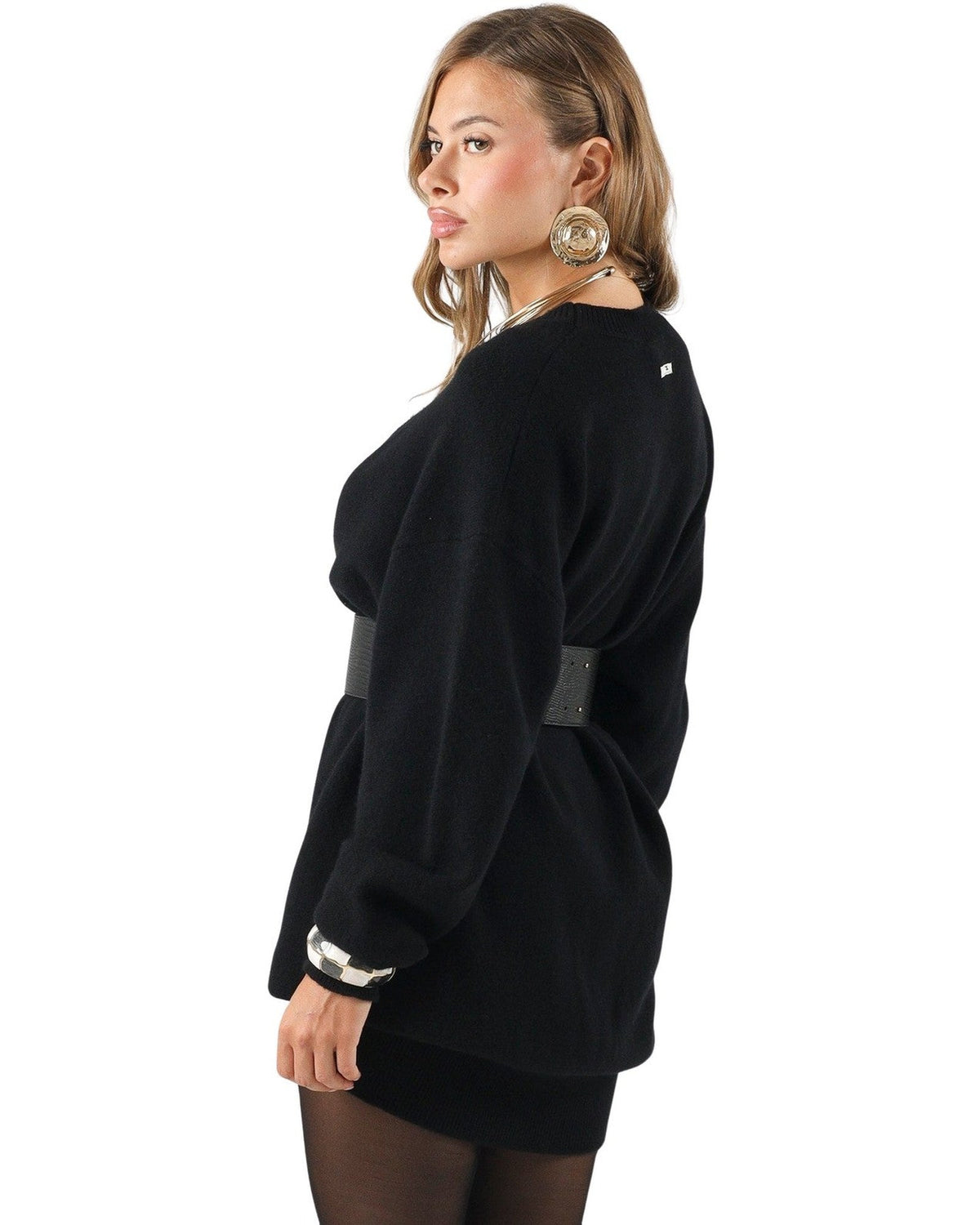 Vestiti casual Donna Elisabetta Franchi - Abito di maglia AM23T66E2 - Nero