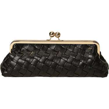 Pochette e Clutch Donna Twinset - Pochiette Chiusa Con Cerniera Effetto Intrecciato - Nero