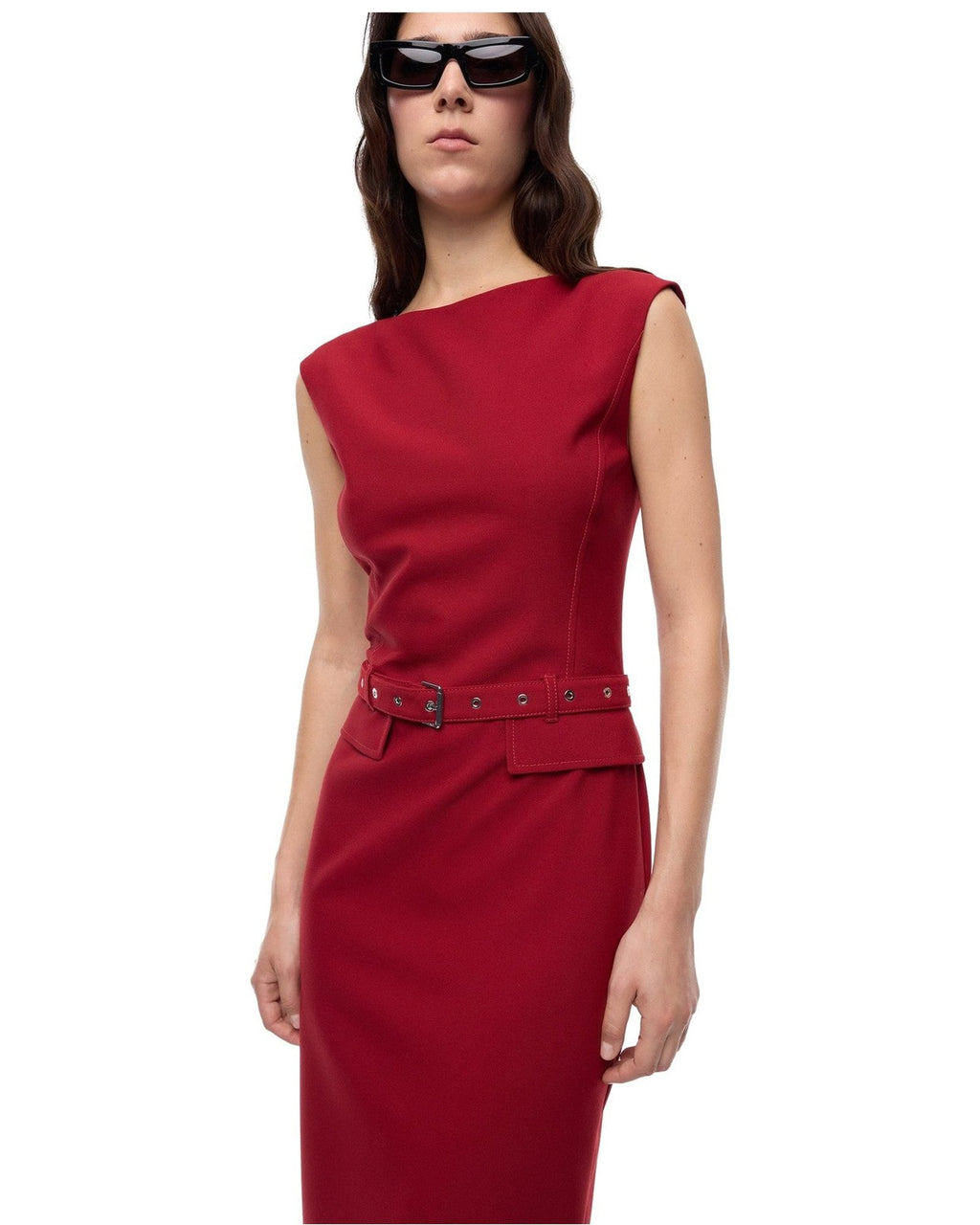 Vestiti casual Donna Pinko - Acalypha Abito Crepe Poly Visc - Rosso