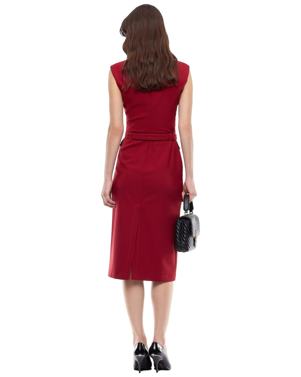Vestiti casual Donna Pinko - Acalypha Abito Crepe Poly Visc - Rosso