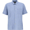 Camicie casual Uomo Barbour - Nelson S/S Summer Fit Shirt - Blu