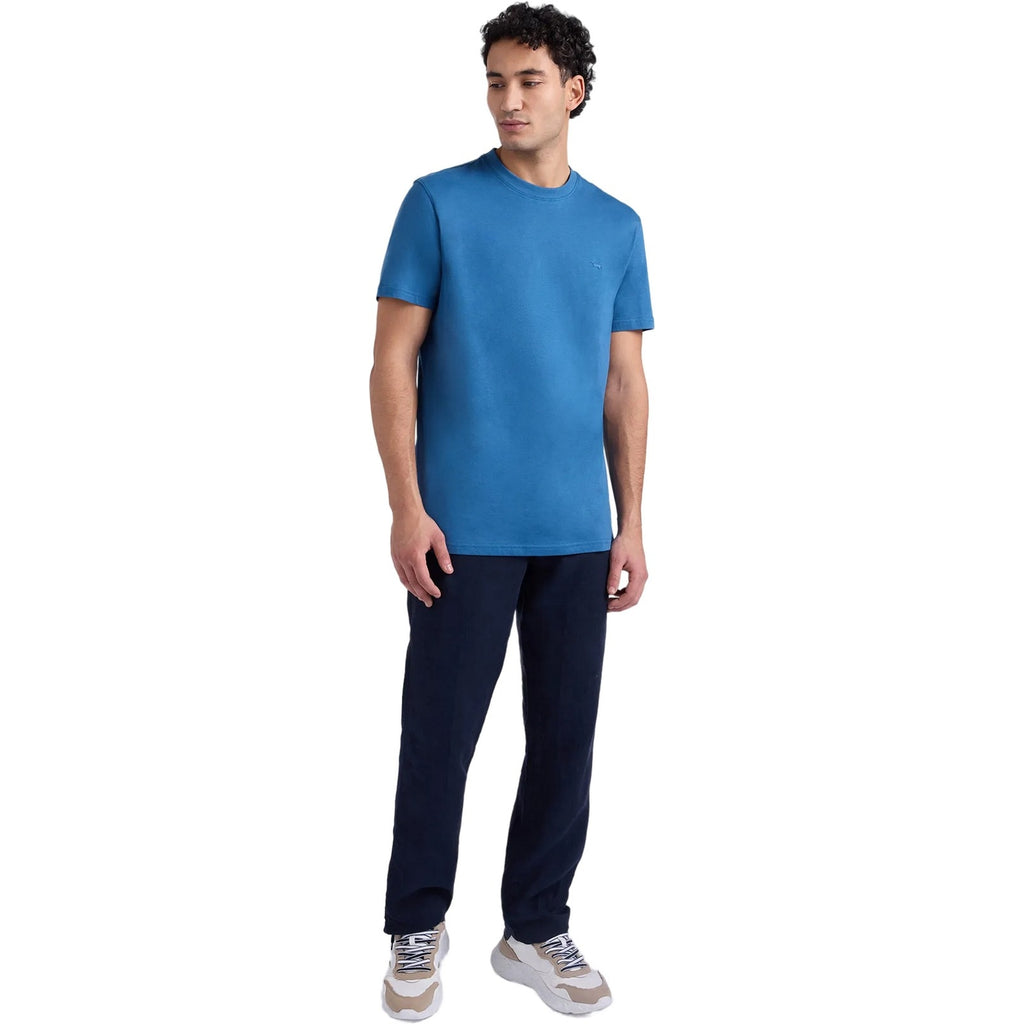 T-shirt Uomo Harmont & Blaine - T-Shirt Bassotto - Blu-Gianni Foti