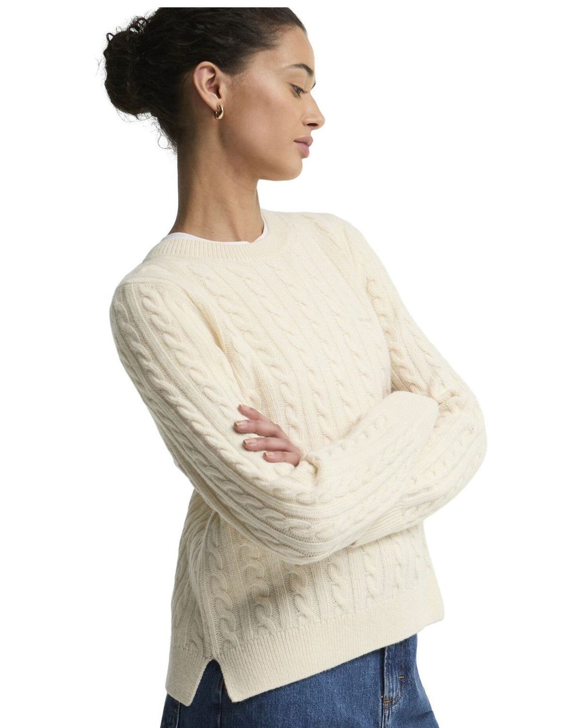 Maglioni Donna Barbour - Ashdown Knitted Jumper - Panna