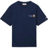 T-shirt Uomo Mc2 Saint Barth - T-Shirt With Embroidery - Blu