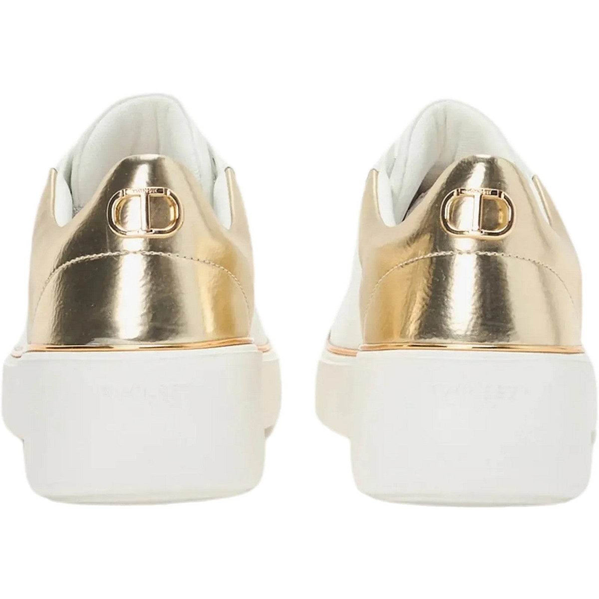 Sneaker Donna Twinset - Sneaker In Pelle - Bianco-Gianni Foti